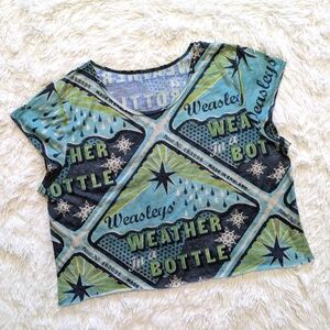 Blackmilk Harry Potter Weasley's Weather in a Bottle Crop Top Size XL
